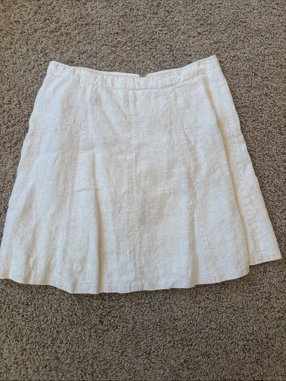 EUC LOFT Linen A-Line Skirt